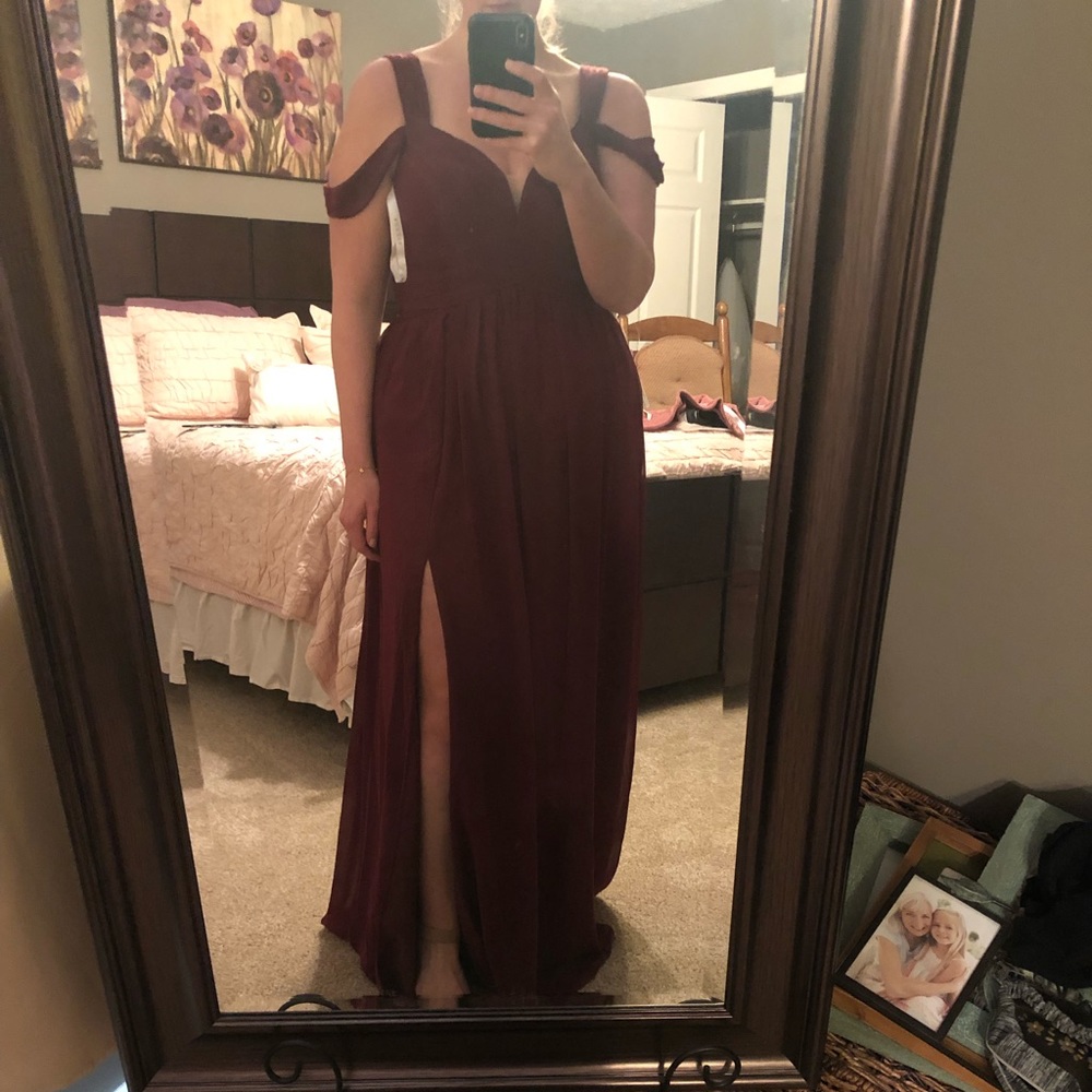 Carbernet floor length chiffon dress - Picture 3 of 3